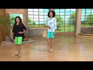 Denim & Co. "How Comfy" Bermuda Shorts with Pockets on QVC