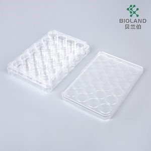 [Hot Item] Bioland Factory Outlet 48 Well Plate Sterilized Cell Culture Plate Tc-Treated Flat Well Bottom and Stackable Petri Dish