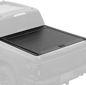 6.5FT Aluminum Retractable Hard Truck Bed Tonneau Cover with Lock & Drain Tube Compatible with 2014-2023 Chevy Silverado GMC Sierra 1500 (79.4" Standard Bed)