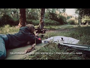 Abi shooting the Springfield Armory 2020 Rimfire at 111 yards