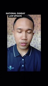 National Sunday Law update | Nelson Agdol
