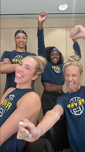 Sophie Cunningham, Lexie Hull, Raven Johnson, and Makayla Timpson vibing 😝