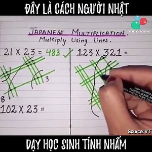 Có thể bạn không tin nhưng đây là cách tính nhẩm siêu nhanh mà người Nhật dạy lũ trẻ :) Hãy dạy con bạn thay vì dùng máy tính:) | Lamchame.com