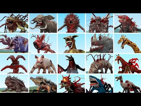 ALL ZOOCHOSIS MUTANTS In Garry's Mod