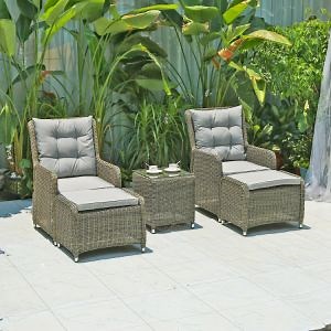 [Hot Item] Hot Sale Modern Chaise Lounge Chair Outdoor Swimming Pool Furniture Rattan Chair Patio Wicker Garden Leisure Functional Chair