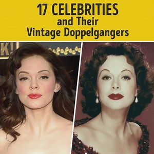 17 celebrities and their vintage doppelgangers: | Bright Side