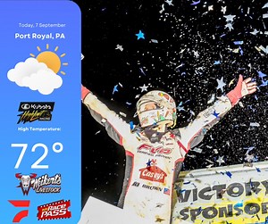 You’re reading that right! The rain is to be GONE by race time and we’re going after a Tuscarora 50 title tonight. Who’s your favorite to etch their name in history? Seating information: Grandstand reserved seating - All of sections A-G, top five rows of sections H-O. All SOLD OUT! General admission - DAY OF RACE SALES ONLY Bottom 11 rows of sections H-O, entirety of infield Ticket prices: Adults - $40 Students (13 - 18) $20 Kids (12 and under) free Pits - $50 Gate Times: Gates Open 3:00 PM Hot 