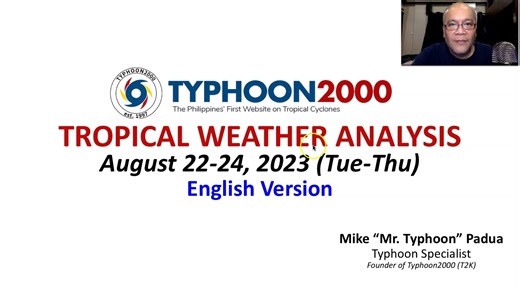 Aug 22-24, 2023 Update: New LPA Forming East of Cagayan As Local Thunderstorms Continues Across PH. Mr. Typhoon's English Update: Aug 22-24, 2023 (Tue-Thu) A new but small shallow or weak LPA has formed to the east of Cagayan. Will be closely monitored for possible development into a Tropical Depression or Tropical Storm this weekend. Meanwhile, localized Thunderstorms will continue across most parts of the country, most especially in the afternoon or evening. To find out more, check out our T2K