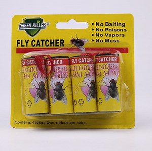 [Hot Item] Insect Bug Fly Hanging Glue Catcher Trap Ribbon Tape Strip Sticky Flies Rolls
