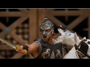 Gladiator full fight in Coliseum scene, maximus, Gladiator 2000, battle in Coliseum scene