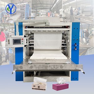 [Hot Item] Full Automatic Facial Tissue Converting Machine Production Line with Box and Plastic Bag Packing