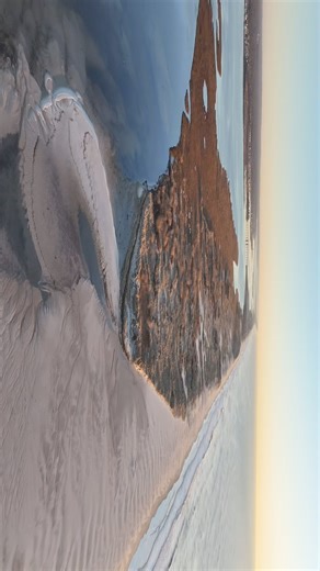 Old Inlet 1-12-24. I am drawn to this spot like a magnet. Even though it is closed it is still constantly changing and always beautiful. Hard to believe this same spot used to be my favorite beach with a beautiful marina, boardwalk and before that a big beach club served by a ferry. At that time this area had some of the biggest dunes on Fire Island. Nothing is permanent thats for sure. #erosion #coastalatorm #oldinletwildernessbreach #dronephotography @djiglobal #mavic3pro | Great South Bay Ima