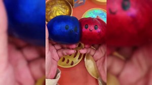 Dumpling Squishy, Glitter Squishy Dumpling, Cute Dumplings Squishiest with Steamer Box, Stress & Anxiety Relief Toys for Adults Non-Edible (2Pcs-C)
