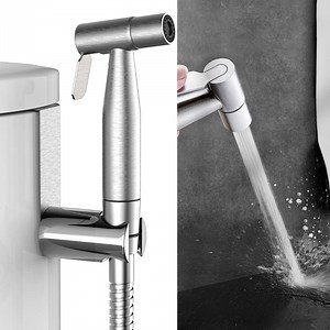 Handheld Bidet Sprayer for Toilet, Jet Sprayer for Toilet Muslim Shower, Adjustable Cloth Diaper Sprayer Bidets Attachment Bathroom, Toilet Sprayer with Bidet Hose for Feminine Wash