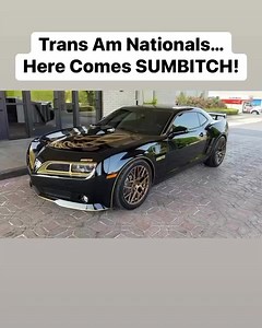 Trans Am Nationals…Here comes SUMBITCH from Rev Up Motors #revupmotors #pontiactransam #transam #firebird #firebirdtransam #oneofone #oneofnone #specialeditiontransam #seta #transamspecialedition #modernmusclecar #smokeyandthebandit #sumbitch #satb #banditrun #burtreynolds | Rev Up Motors