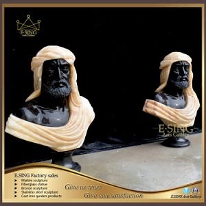 [Hot Item] Modern Art Decoration Life Size Marble African Bust Statue Man Head Sculpture