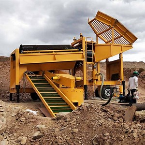 [Hot Item] Portable Gold & Diamond Trommel Screen Gold Wash Plant with Chute for Sale