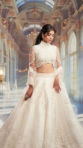 Blending unconventional silhouettes with the flawlessness of Manish...