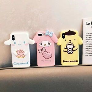 [Hot Item] 3D Cartoon Melody Pompom Purin Silicone Case for iPhone