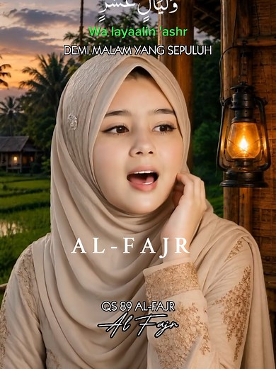Al-Fajr bacaan wanita: Surat Al-Fajr Transliterasi & Terjemahan