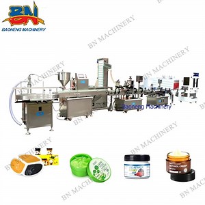 [Hot Item] Quality Liquid Gel Cream Bottle Jar Servo Filling Capping Machine with Labeling
