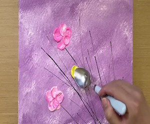 2.8K views · 242 reactions | Spoon Painting Technique / Acrylic Painting | HO Art | Facebook