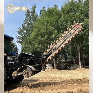 [Hot Item] Tractor Mounted 1.8m Depth Ditching Cutter Chain Trencher Farm Opener Trenching Machine