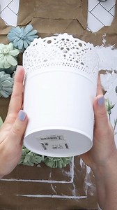 Sometimes a cute rub-on transfer is all you need to dress up a plain container like this one we found at the thrift store. It went from bland to grand in a flash and my daughter felt proud to gift it to her teacher. Have you ever crafted with rub-on transfers? #crafts #diyprojects #handmadewithlove #craftymom | Sustain My Craft Habit