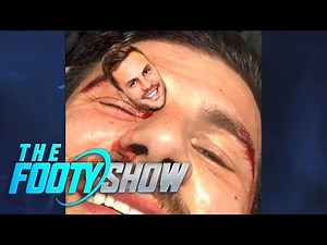 Josh Mansour cops a nasty hit | NRL Footy Show 2018