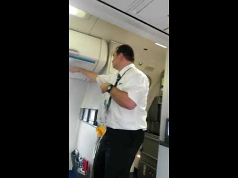 westjet flight attendent funny