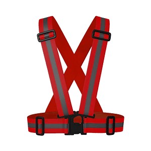 [Hot Item] Adjustable Fluorescent Safety Harness with High Reflective Tape for Night Work Safety Vest
