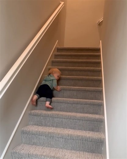 142K views · 4.8K reactions | Toddler masters the art of walking down stairs  | MetDaan Creative | Facebook