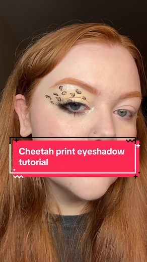 Cheetah Print Eyeshadow Tutorial for Beginners