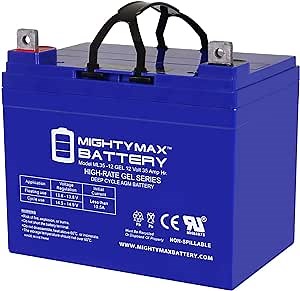 Mighty Max Battery 12V 35AH GEL NB Replacement Battery Compatible with Drive Medical Odyssey 4-wheel
