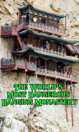 The World's Most Dangerous Hanging Monastery #HangingTemple #Liaoran #NorthernWeiDynasty #ShanxiProvince #DatongCity #ChineseHistory #Confucianism #Buddhism #Taoism #UNESCOWorldHeritage #ArchitecturalWonders #HistoricalSites #CulturalHeritage #IngeniousDesign #CliffsideTemple #IconicLandmarks #TravelChina #AncientArchitecture #HistoricMonuments @followers @topfans @highlights | SagaSphere