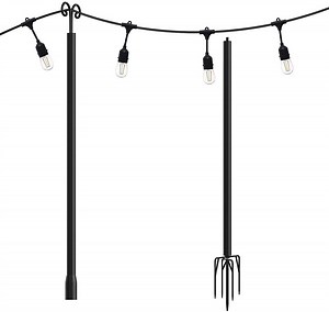 [Hot Item] String Light Poles for Your Garden, Terrace, Wedding, Party, Birthday Decoration