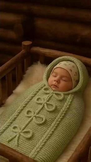 Saco para bebé tejido paso a paso 🧶