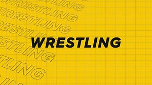Wrestling yellow orange promo title page dynamic animation loop. Rows intro stream up attractive show screen seamless background card. Creative promotion program broadcast sport design.