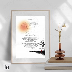 Maybe Proverb Chinese Wall Art (digital Download PNG) Uplifting Chinese Farmer Tale With Calming Landscape Scene, Relaxation, Meditation - Etsy