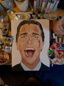 Patrick Bateman Painting (original) - Etsy Australia