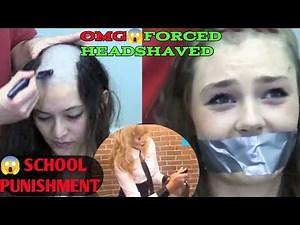OMG😱beautiful lady forced Headshaved #headshave #forcedhaircut‪@headshaveedits‬