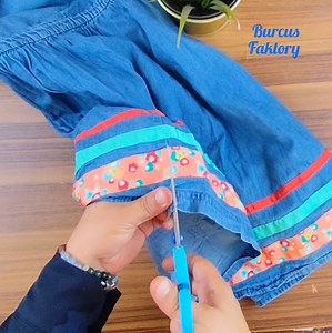 How to Make a Flower-Shaped Denim Coaster | Burcu's Factory