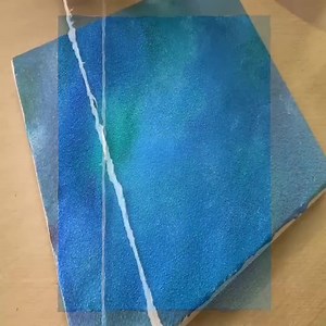 Painting with a Credit Card / Acrylic Painting Technique | Acrylic Painting Techniques