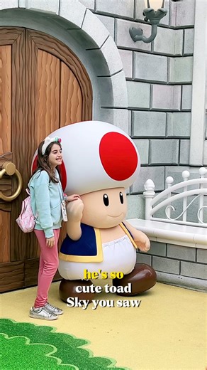 Toad is so cute 🥰 #toad #fyp #skytasticlife #MaySquad #supermario #universalstudios | Skytastic Life