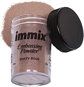 immix Embossing Powder Dusty Rose Two Tone 15 Grams for Stamping, Lettering, and Add Dimension and Shine to Your Projects……