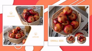 Kichvoe Lifelike Weighted Artificial Pomegranate Model for Home Kitchen Decor and Photography Props Realistic Fake Fruit Display 3.27 Inch