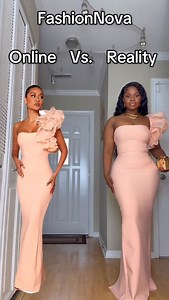 Clara Afua on Instagram: "@fashionnova tryon haul, Use the hoobe link in my bio and select #fashionnova picks to shop or search outfit names below 1. Daniella Bandage Maxi Dress - Blush 2. Dare And Swear Maxi Dress - Burgundy 3. All Access Off Shoulder Flare Leg Jumpsuit - Chocolate 4. In The Moment Maxi Dress - Blue Online vs reality. comment your favorite. #fashionnova #fashionnovababe #dinnerdress #creatorsearchinsights"