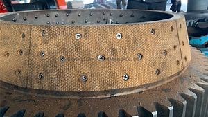 [Hot Item] Woven Brake Lining Brake Pads of Punching Hole Free Fall Hydraulic Winch for Pile Driver