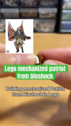 Building a Lego mechanized patriot from bioshock #legomoc #bioshock #afol