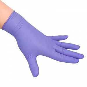 [Hot Item] Aic Purple Nitrile Examination Gloves Powder Free Disposable Medical Gloves Clinical Use